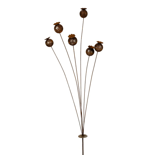Poppy Head Stake