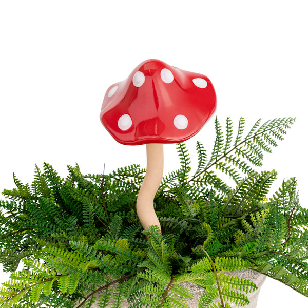 Ceramic Mushroom | Red | Large