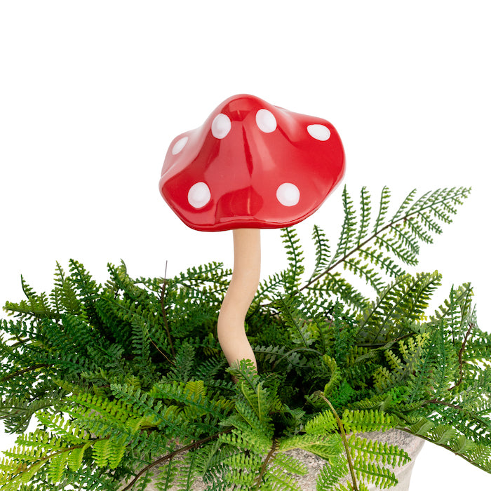 Ceramic Mushroom | Red | Large