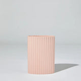 Ripple Oval Vase | Icy Pink | M
