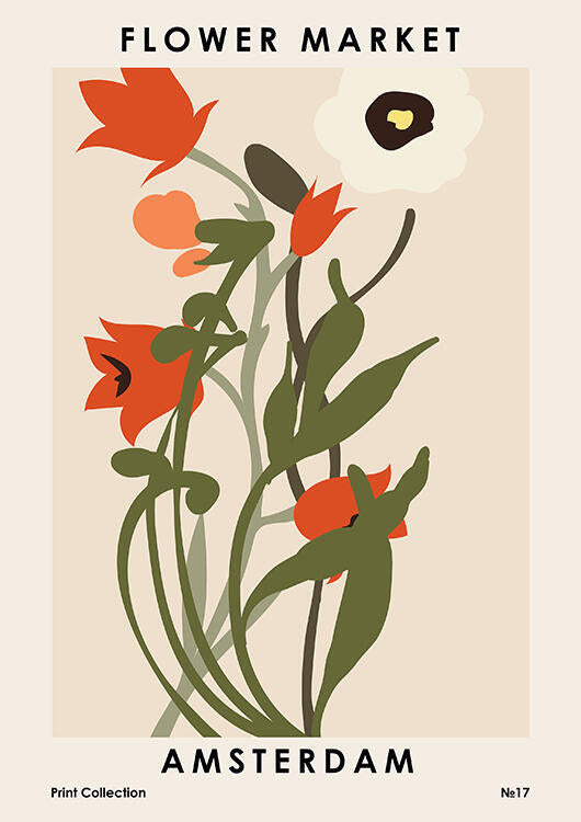 Flower Market Amsterdam I Art Print