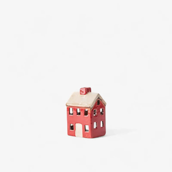 Alsace Petite Tea Light Chalet Red Cream