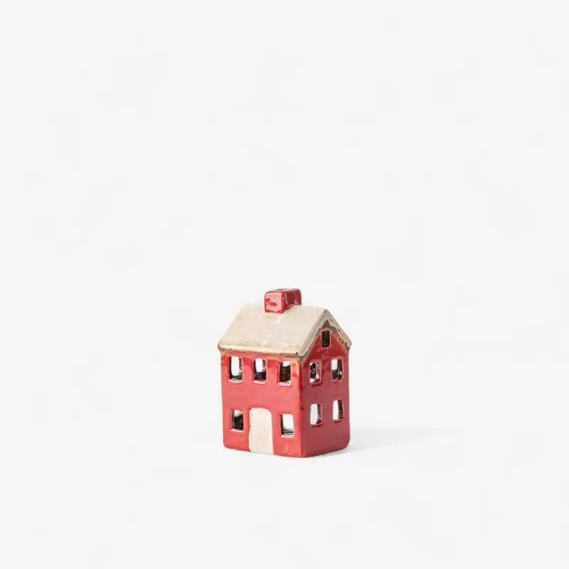Alsace Petite Tea Light Chalet Red Cream