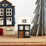 Alsace Tea Light House Navy