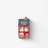 Alsace Tea Light House Navy Roof