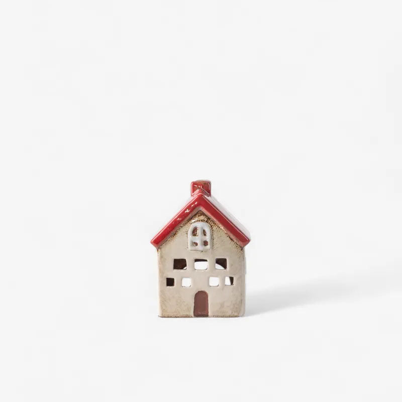 Alsace Tea Light Villa Red White