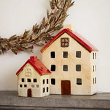 Alsace Tea Light Villa Red White