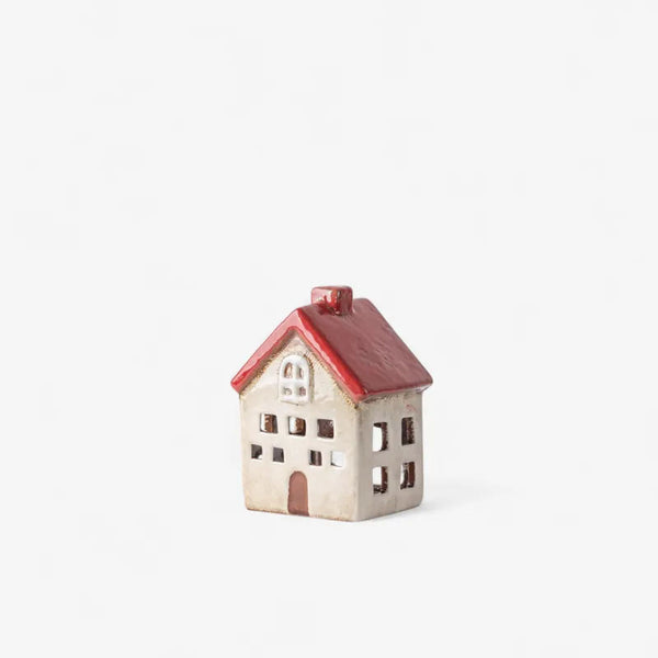 Alsace Tea Light Villa Red White