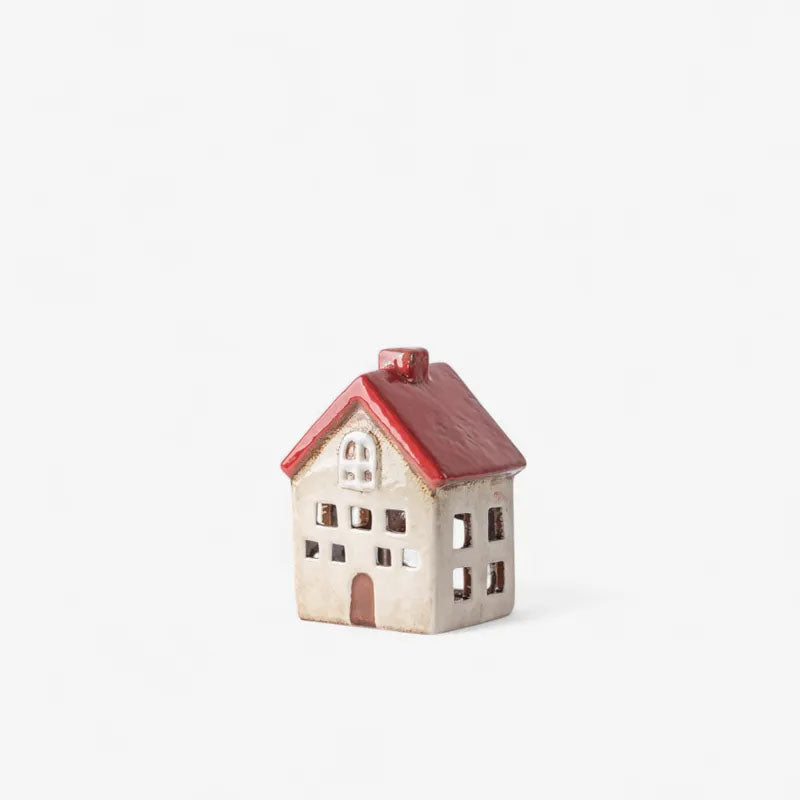 Alsace Tea Light Villa Red White