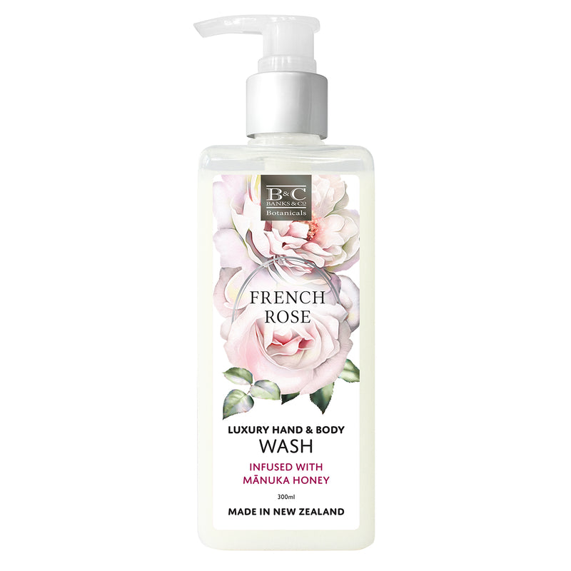 B&C Hand and Body Wash French Rose 300ml