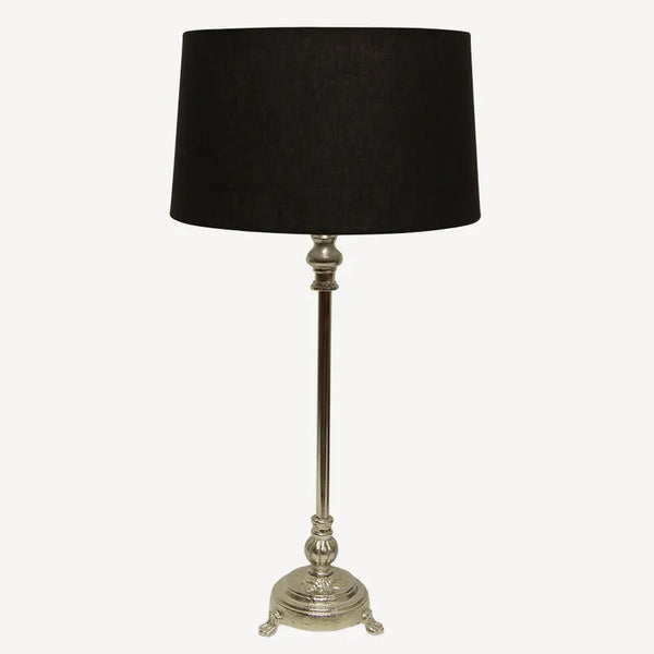 Autumn Leaves Lampshade & Antique Silver Base