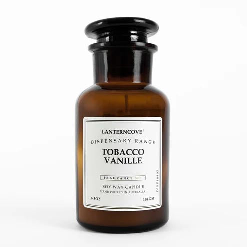 Lanterncove Soy Wax Candle 184gm Tobacco Vanille