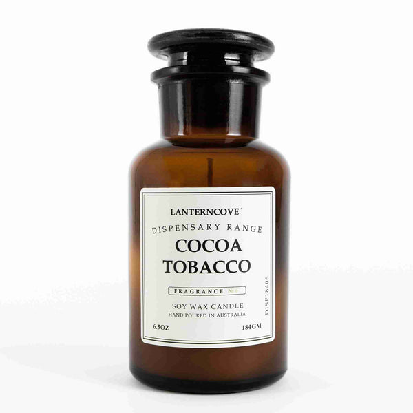 Lanterncove Soy Wax Candle 184gm Cocoa Tobacco