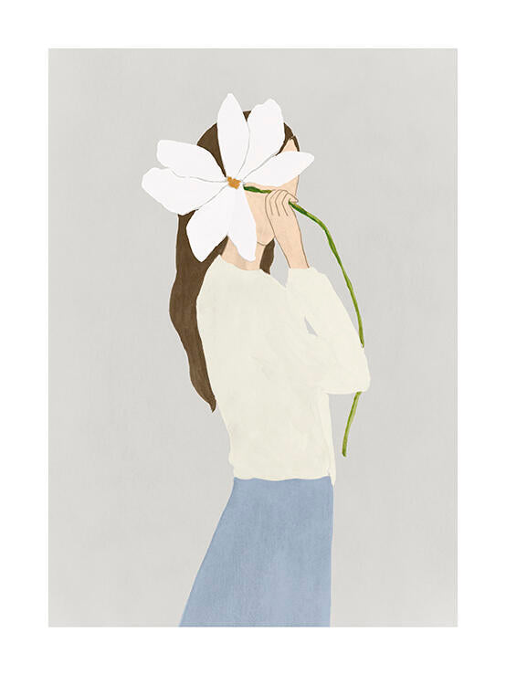 Flower Woman I Art Print