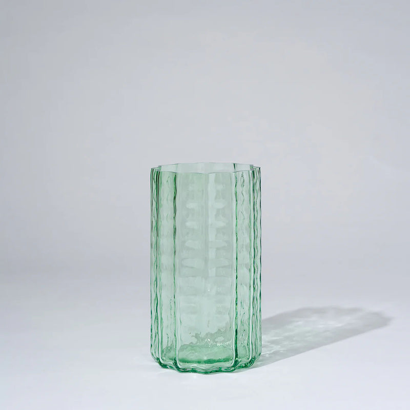 Jelly Glass Vase Green M