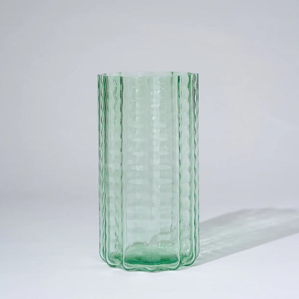 Jelly Glass Vase Green (L)