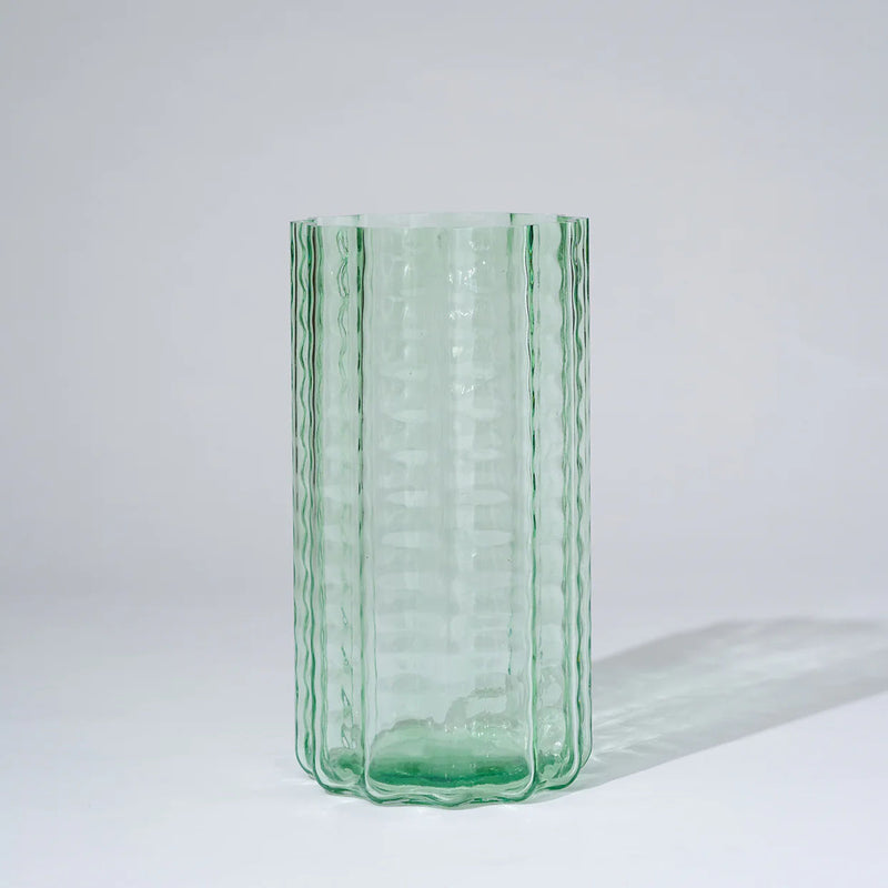 Jelly Glass Vase Green (L)