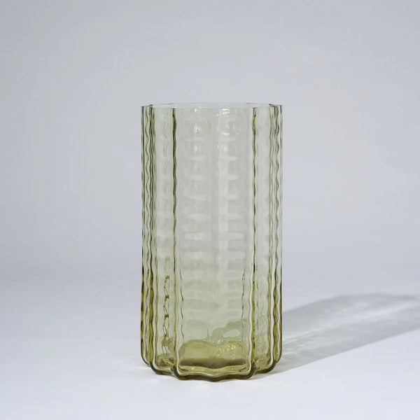 Jelly Glass Vase Honey L
