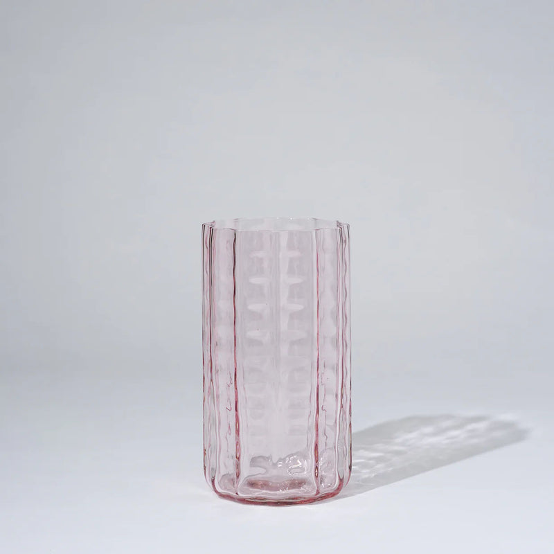 Jelly Glass Vase Pink (M)