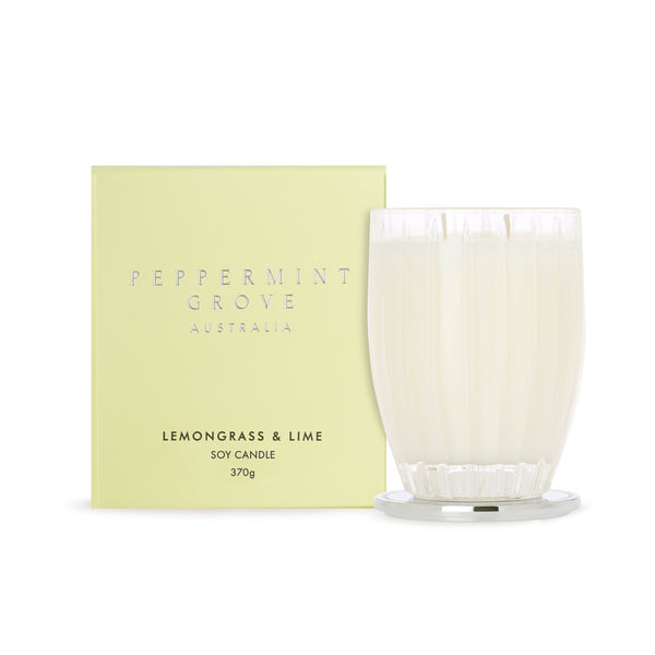 Peppermint Grove 370g Candle Lemongrass and Lime