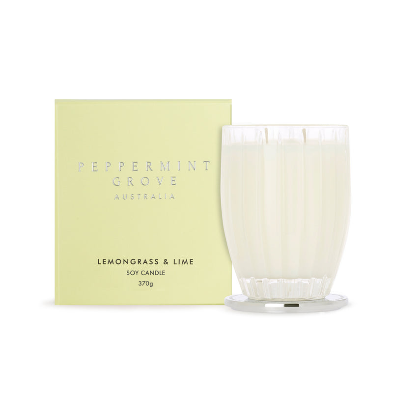 Peppermint Grove 370g Candle Lemongrass and Lime