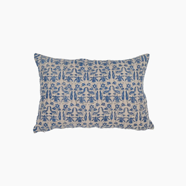 Petro Floral Azure Cushion with Inner