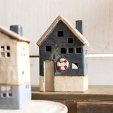 Saint Malo Tea Light House with Buoy Large