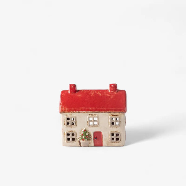 Alsace Tea Light Cottage Christmas Stone