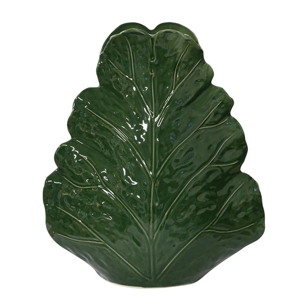 Sculptured Leaf Vase