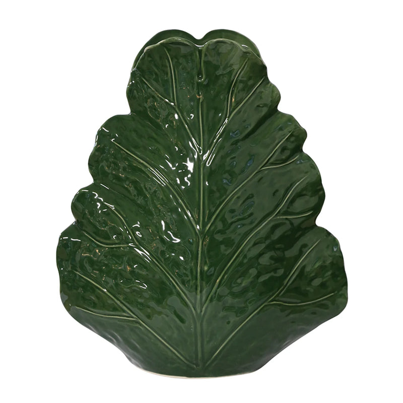 Sculptured Leaf Vase
