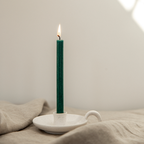 Candle Holder | White Speckle