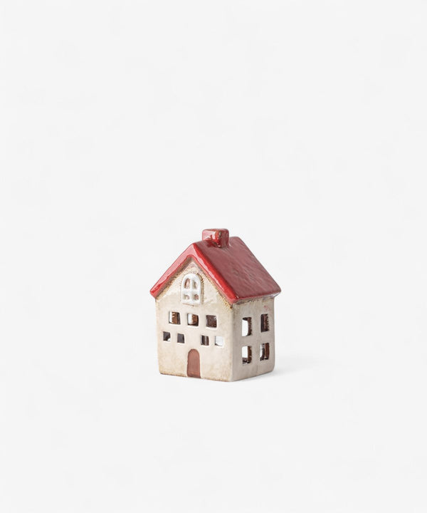 Alsace Tea Light Villa Red White